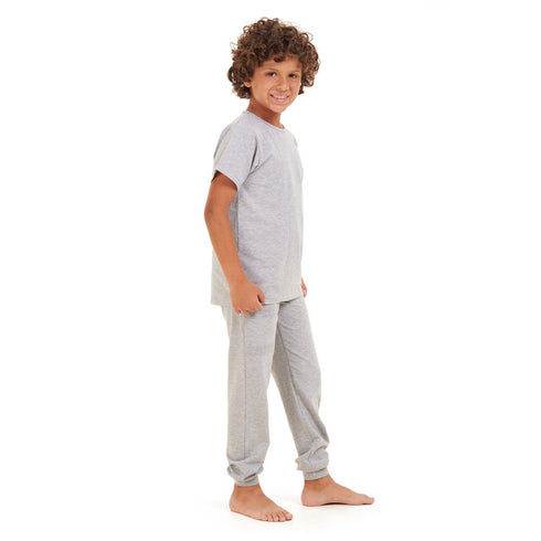 Boys summer pajama set Grey t-shirt + Pants